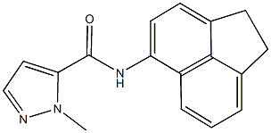 N-(1,2-dihydro-5-acenaphthylenyl)-1-methyl-1H-pyrazole-5-carboxamide Structure