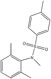 N-(2,6-dimethylphenyl)-N,4-dimethylbenzenesulfonamide 化学構造式