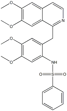 897545-81-2 N-{2-[(6,7-dimethoxy-1-isoquinolinyl)methyl]-4,5-dimethoxyphenyl}benzenesulfonamide