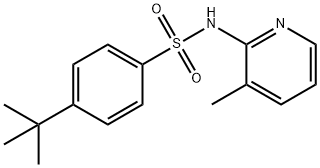 4-tert-butyl-N-(3-methyl-2-pyridinyl)benzenesulfonamide Structure