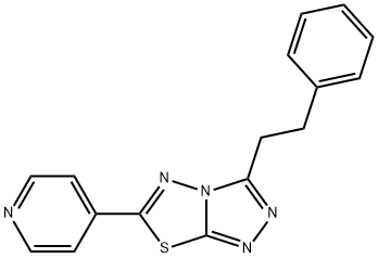 3-(2-phenylethyl)-6-(4-pyridinyl)[1,2,4]triazolo[3,4-b][1,3,4]thiadiazole,898089-35-5,结构式