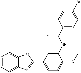 N-[5-(1,3-benzoxazol-2-yl)-2-methoxyphenyl]-4-bromobenzamide Structure