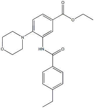 898111-16-5 ethyl 3-[(4-ethylbenzoyl)amino]-4-(4-morpholinyl)benzoate