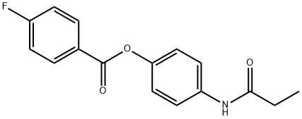 4-(propionylamino)phenyl 4-fluorobenzoate Structure