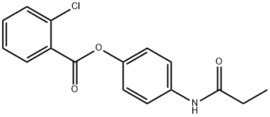 4-(propionylamino)phenyl 2-chlorobenzoate Structure