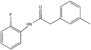 N-(2-fluorophenyl)-2-(3-methylphenyl)acetamide 结构式