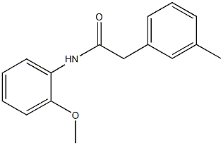 N-(2-methoxyphenyl)-2-(3-methylphenyl)acetamide Structure