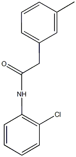 N-(2-chlorophenyl)-2-(3-methylphenyl)acetamide 结构式