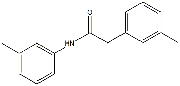 N,2-bis(3-methylphenyl)acetamide Struktur