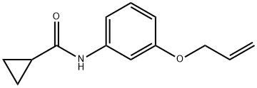 N-[3-(allyloxy)phenyl]cyclopropanecarboxamide Structure