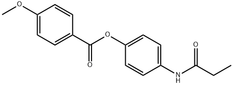 4-(propionylamino)phenyl 4-methoxybenzoate 结构式