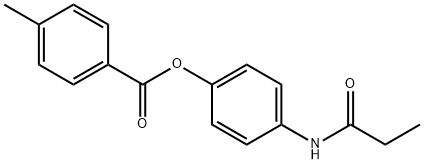 4-(propionylamino)phenyl 4-methylbenzoate Struktur