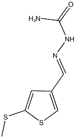 5-(methylsulfanyl)-3-thiophenecarbaldehydesemicarbazone 结构式