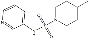 4-methyl-N-(3-pyridinyl)-1-piperidinesulfonamide 化学構造式