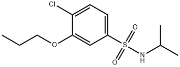 4-chloro-N-isopropyl-3-propoxybenzenesulfonamide Structure