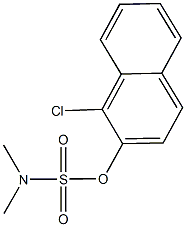 1-chloro-2-naphthyl dimethylsulfamate Structure