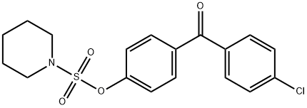 4-(4-chlorobenzoyl)phenyl 1-piperidinesulfonate|