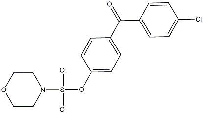 4-(4-chlorobenzoyl)phenyl 4-morpholinesulfonate Structure