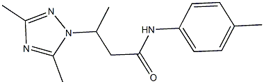 3-(3,5-dimethyl-1H-1,2,4-triazol-1-yl)-N-(4-methylphenyl)butanamide,898644-11-6,结构式