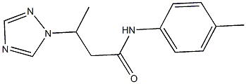 N-(4-methylphenyl)-3-(1H-1,2,4-triazol-1-yl)butanamide Structure