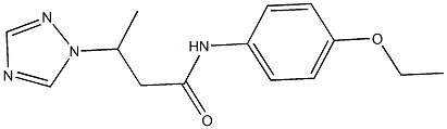 N-(4-ethoxyphenyl)-3-(1H-1,2,4-triazol-1-yl)butanamide Structure