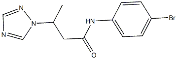 N-(4-bromophenyl)-3-(1H-1,2,4-triazol-1-yl)butanamide Struktur