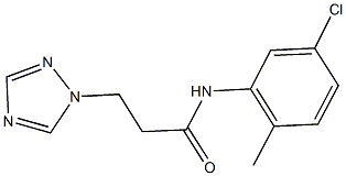 N-(5-chloro-2-methylphenyl)-3-(1H-1,2,4-triazol-1-yl)propanamide 结构式
