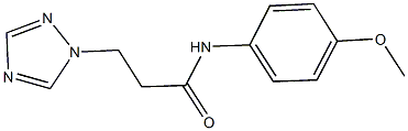 N-(4-methoxyphenyl)-3-(1H-1,2,4-triazol-1-yl)propanamide Structure