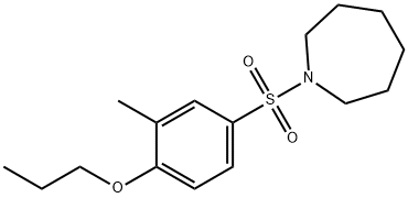 1-[(3-methyl-4-propoxyphenyl)sulfonyl]azepane Structure