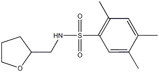 2,4,5-trimethyl-N-(tetrahydro-2-furanylmethyl)benzenesulfonamide Structure