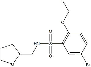 5-bromo-2-ethoxy-N-(tetrahydro-2-furanylmethyl)benzenesulfonamide Struktur