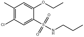 5-chloro-2-ethoxy-4-methyl-N-propylbenzenesulfonamide 化学構造式