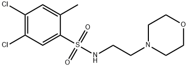 4,5-dichloro-2-methyl-N-[2-(4-morpholinyl)ethyl]benzenesulfonamide Struktur