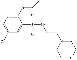 5-chloro-2-ethoxy-N-[2-(4-morpholinyl)ethyl]benzenesulfonamide Structure
