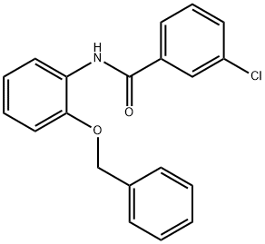 N-[2-(benzyloxy)phenyl]-3-chlorobenzamide Struktur