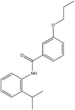 N-(2-isopropylphenyl)-3-propoxybenzamide Structure