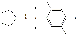 4-chloro-N-cyclopentyl-2,5-dimethylbenzenesulfonamide|