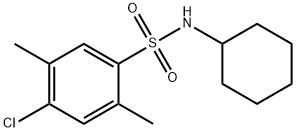 4-chloro-N-cyclohexyl-2,5-dimethylbenzenesulfonamide Structure