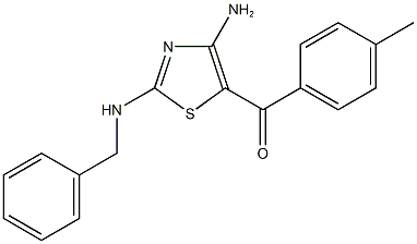 [4-amino-2-(benzylamino)-1,3-thiazol-5-yl](4-methylphenyl)methanone|