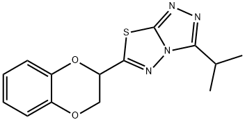 6-(2,3-dihydro-1,4-benzodioxin-2-yl)-3-isopropyl[1,2,4]triazolo[3,4-b][1,3,4]thiadiazole|