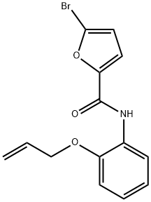 N-[2-(allyloxy)phenyl]-5-bromo-2-furamide Structure