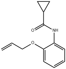 N-[2-(allyloxy)phenyl]cyclopropanecarboxamide 结构式