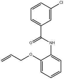 N-[2-(allyloxy)phenyl]-3-chlorobenzamide 结构式