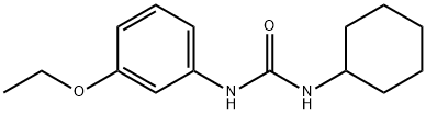 N-cyclohexyl-N'-(3-ethoxyphenyl)urea 化学構造式