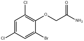 2-(2-bromo-4,6-dichlorophenoxy)acetamide Structure