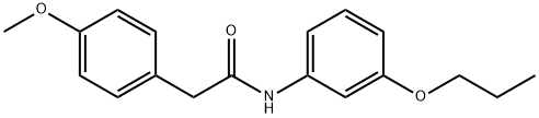 2-(4-methoxyphenyl)-N-(3-propoxyphenyl)acetamide Structure