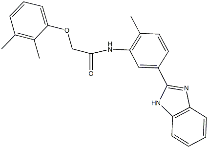 N-[5-(1H-benzimidazol-2-yl)-2-methylphenyl]-2-(2,3-dimethylphenoxy)acetamide 结构式