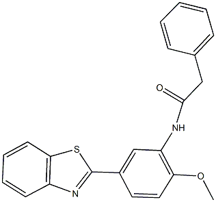 N-[5-(1,3-benzothiazol-2-yl)-2-methoxyphenyl]-2-phenylacetamide Structure