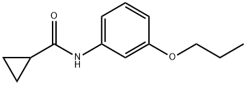 N-(3-propoxyphenyl)cyclopropanecarboxamide 化学構造式