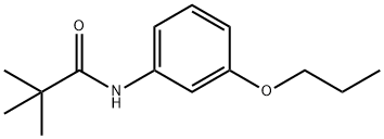 2,2-dimethyl-N-(3-propoxyphenyl)propanamide Struktur